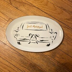 Kate Spade Bridal Party Oblong Tray Lenox Wedding Gift Just Married